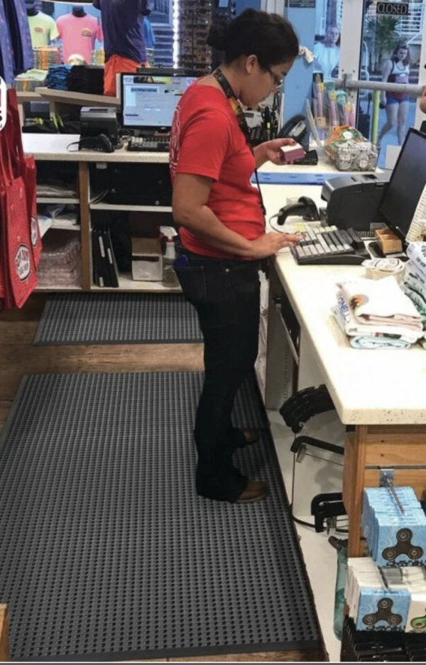 Anti-Ermüdungsmatte für stehende Arbeit